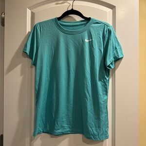 Nike Women’s Teal Short-Sleeve Crew Tee with Swoosh